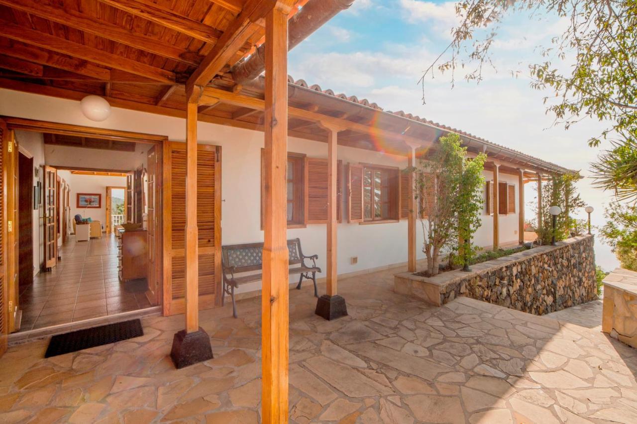 Feriendomizil Finca Tijarafe Mit Beheiztem, Abdeckbarem Pool Exterior photo