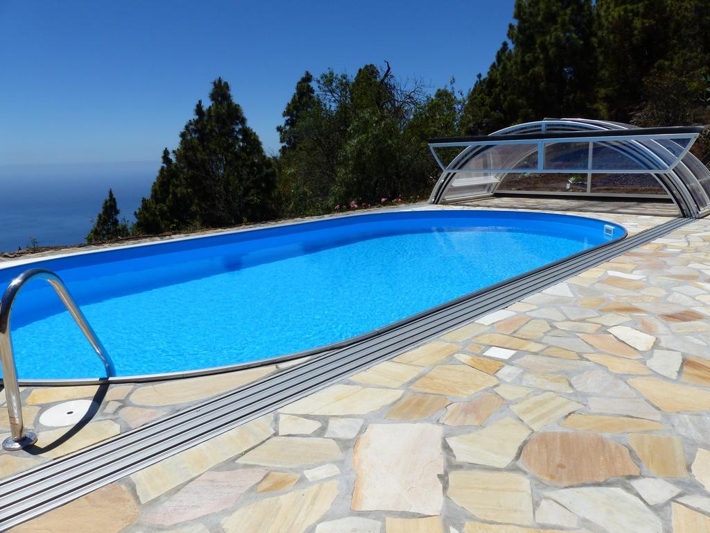 Feriendomizil Finca Tijarafe Mit Beheiztem, Abdeckbarem Pool Exterior photo